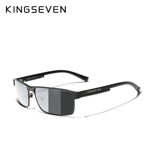 KINGSEVEN – Nouvelles lunettes de soleil pour homme à la mode, haute qualité en aluminium, style rétro de luxe – Lunettes fonctionnelles pour femmes, accessoire pilote.