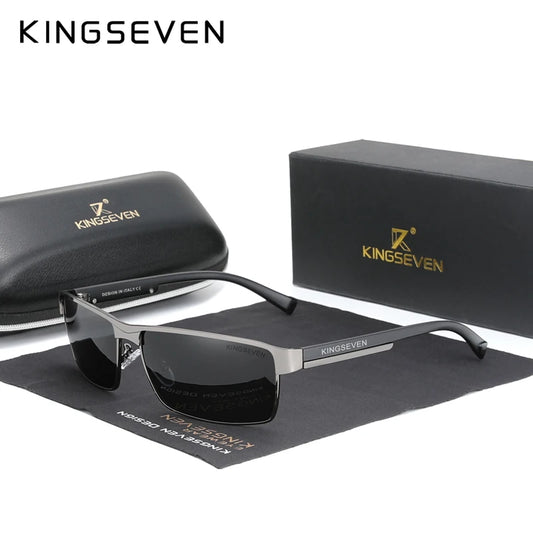 KINGSEVEN – Nouvelles lunettes de soleil pour homme à la mode, haute qualité en aluminium, style rétro de luxe – Lunettes fonctionnelles pour femmes, accessoire pilote.